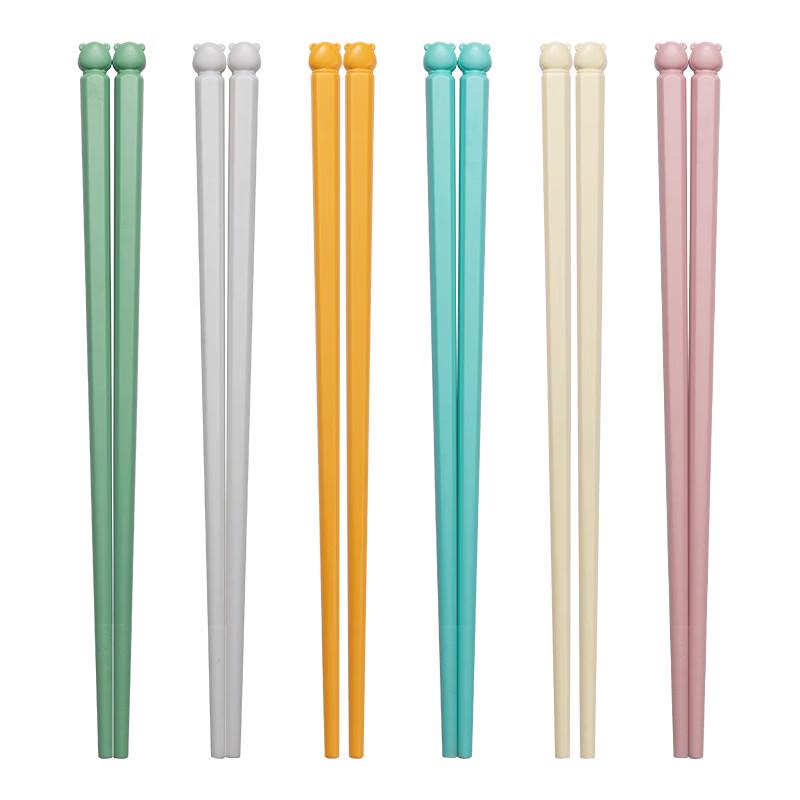 RuHan Kids Cartoon Hexagonal Chopsticks