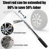 Wheel Brace For Car Universal Telescopic Wheel Wrench Extendable Car Lug Wrenches With 17mm 19mm 21mm 23mm Reversible Sockets