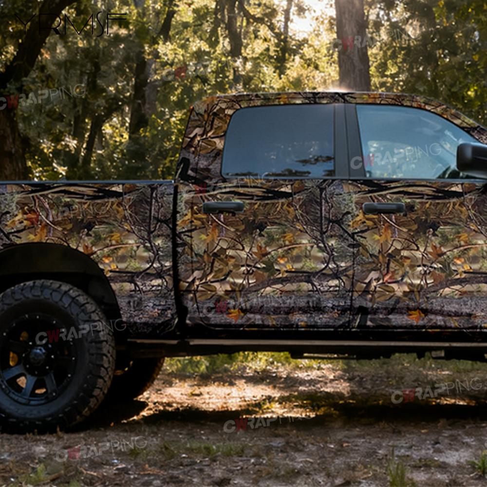 Car Stickers Camouflage Leaves Automotive Vinyl Wrap Waterproof Auto Outdoor Accessories Off Road Woodland Self-adhesive Film