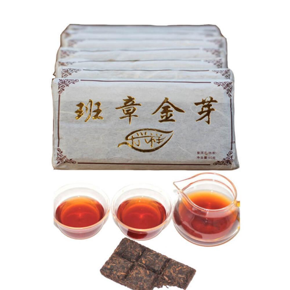 50g Premium Chinese Ripe Pu-erh Tea Brick Shu Puer Yunnan Black Tea