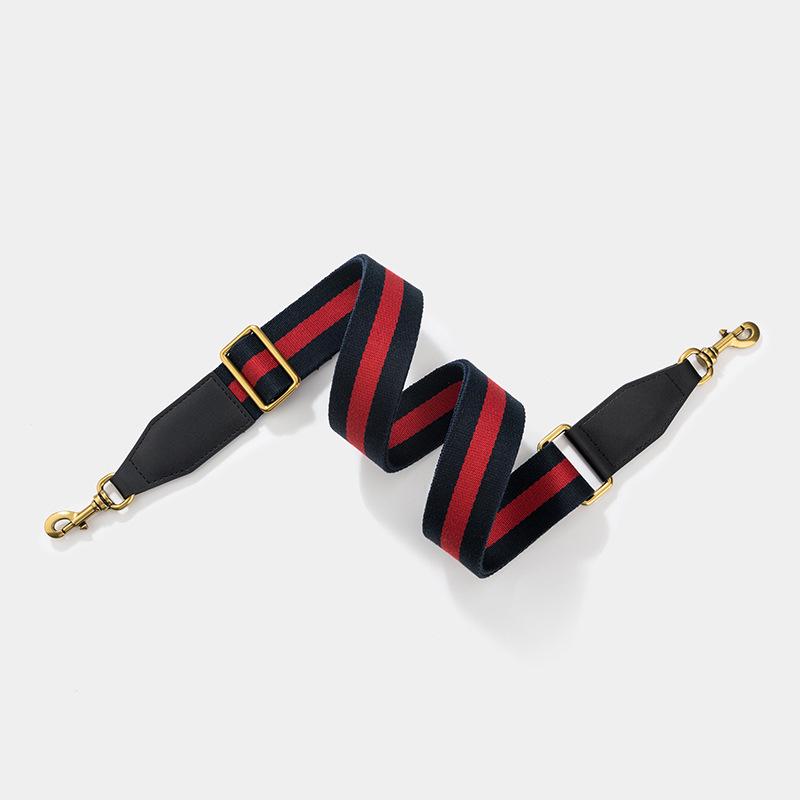 Versatile Single Shoulder Crossbody Bag Strap: Red-Blue Wide Design with Adjustable Red-Green Webbing