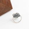 New Arrivals Open Run Heart Ring Cutout Kitsch Street Silver Ring