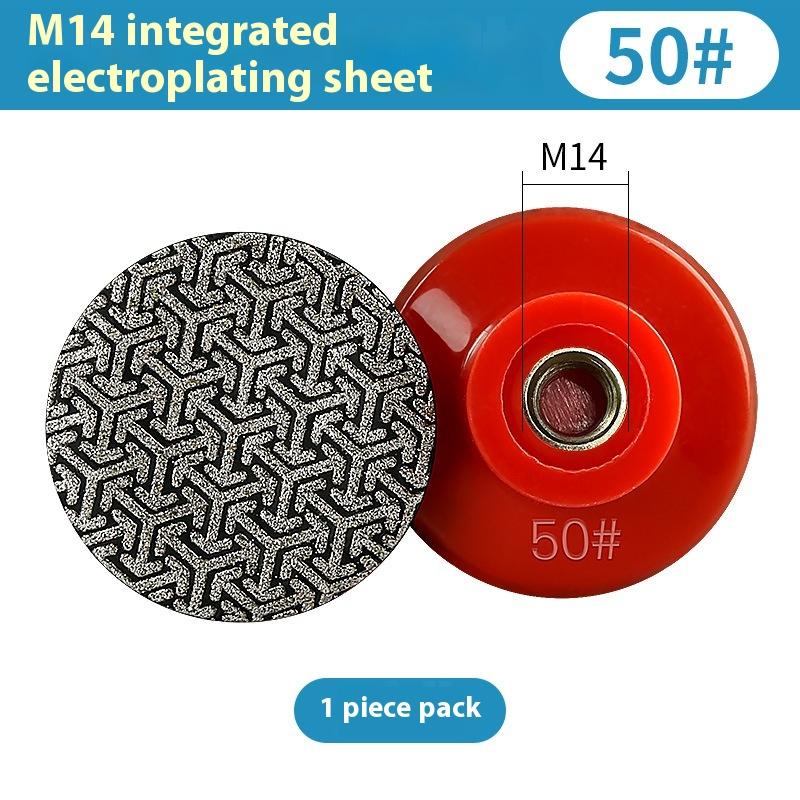 M10 M14 Thread 2'' 50Mm Diamond Hand Polishing Electroplated Sanding Pads Grinding Disc For Glass Granite Marble Concrete