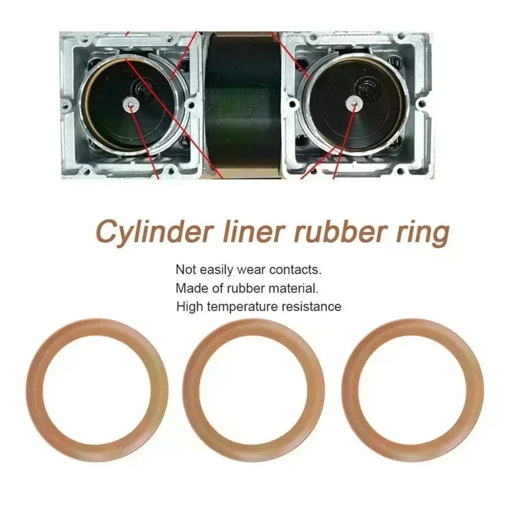 Piston Ring Rubber Insulated For 550W/1100W/1500W Oil-Silent Air Compressor Cylinder Replacement Pneumatic Parts