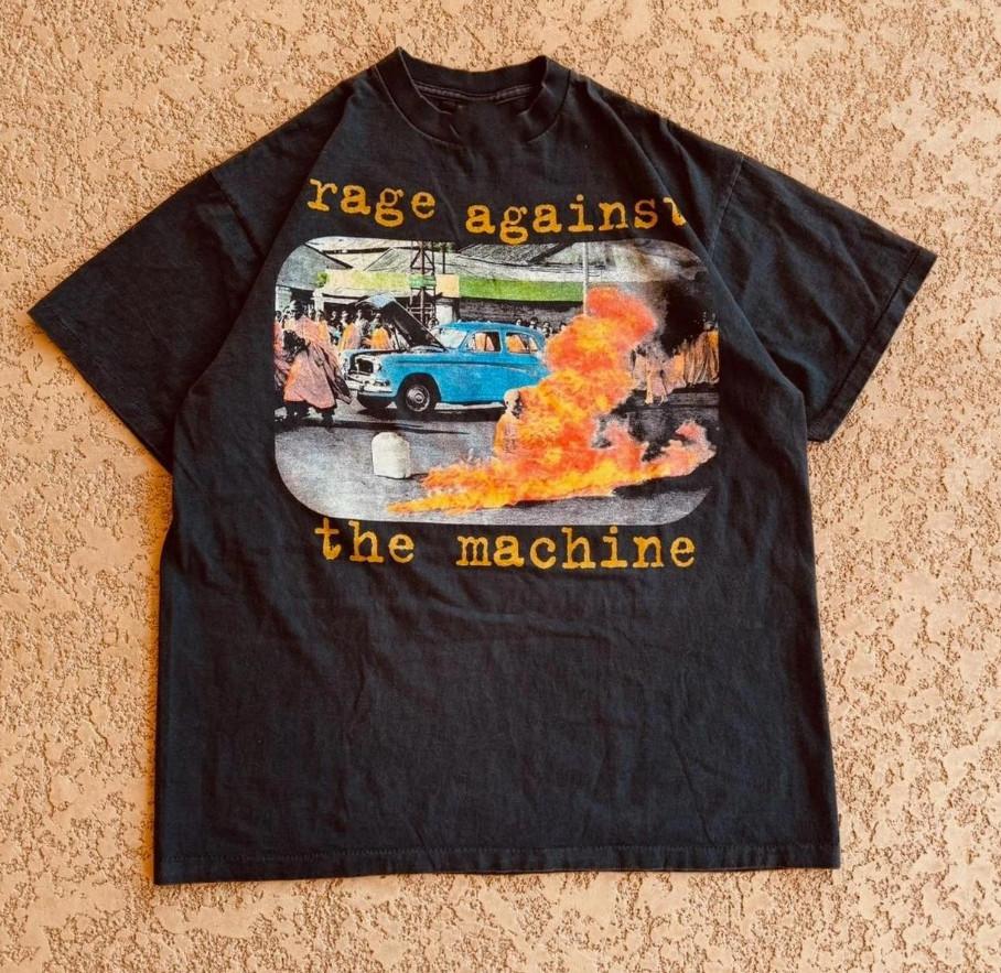 Rage Against The Machine Burning monk Tour T-shirt, size S-4XL