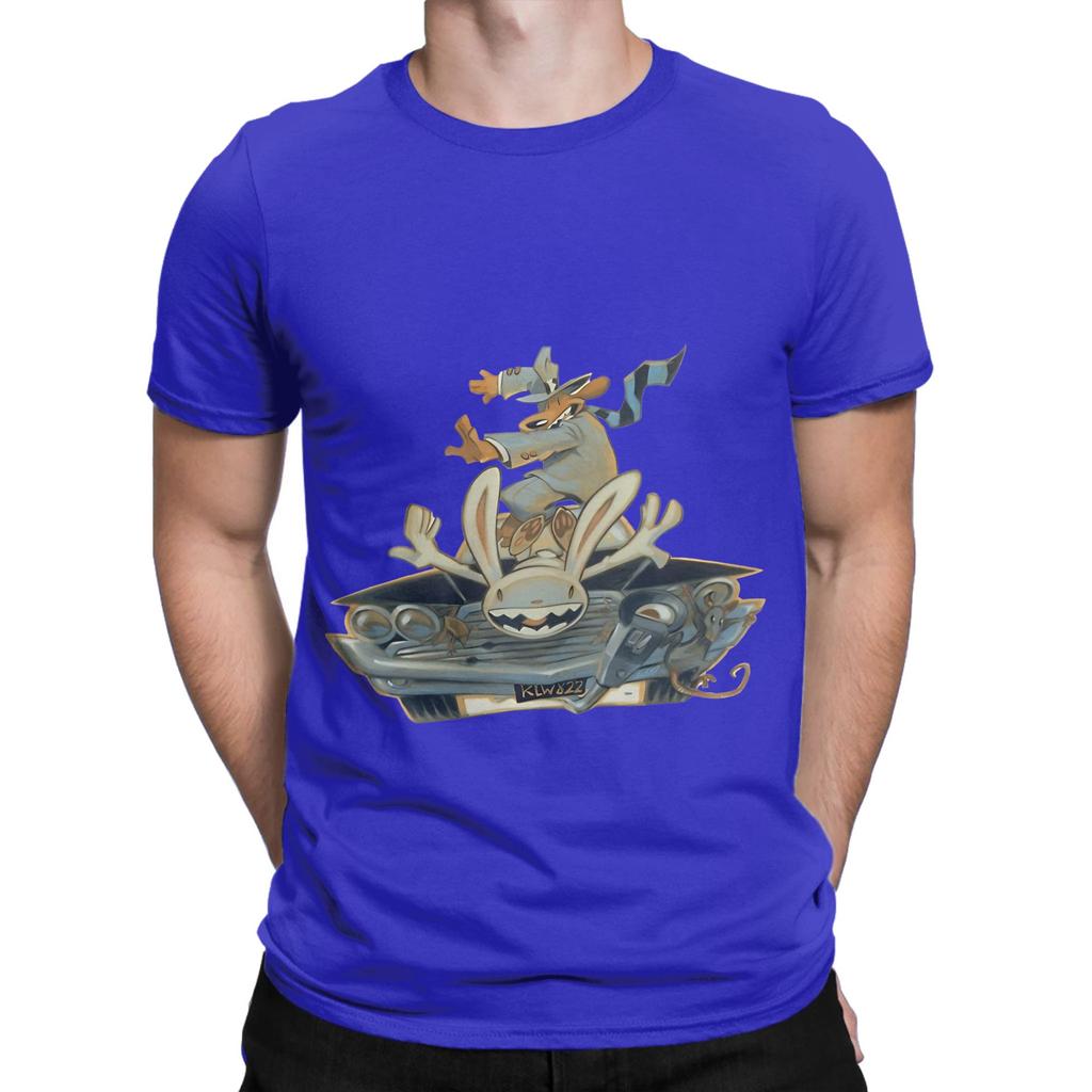 Sam And Max Hit the Road Sticker Graphic 100 Cotton TShirt Sam And Max Hit the Road Tees Tops For Unisex