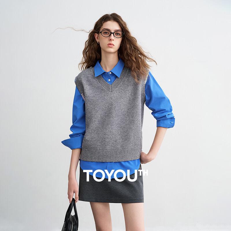 

Women s V-Neck Color-Block Knit Vest L