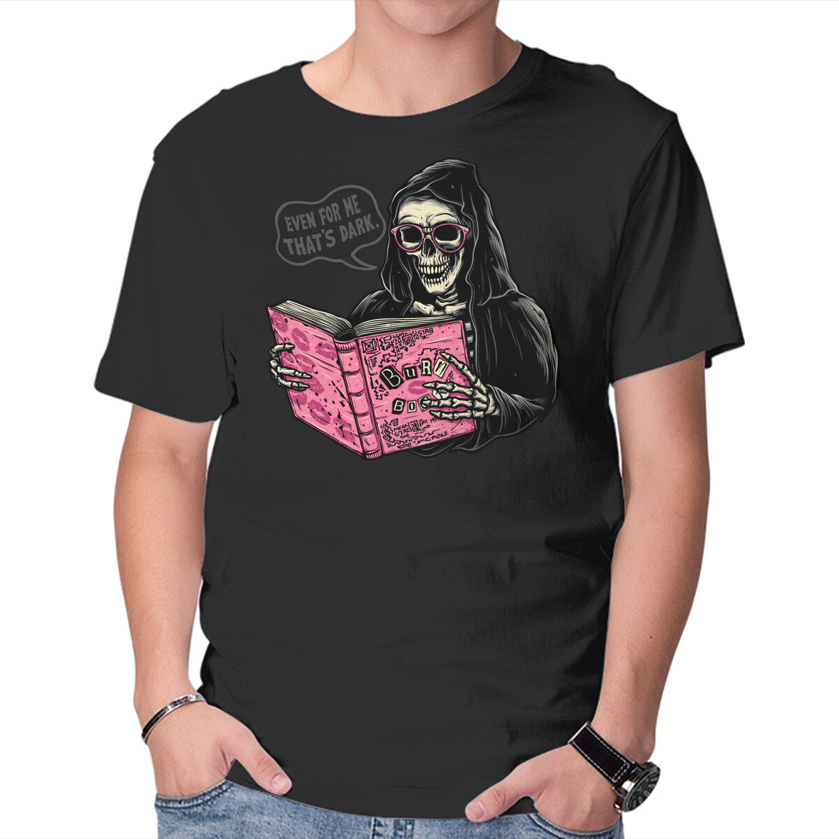Unisex Crew Neck T-Shirt Burn Book Graphic Short Sleeve Casual Tee XL
