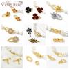 18K Gold/Rhodium Plated Connector Fasteners Lock Closure Clasps Accessories For DIY Women Needlework Beads Jewelry Making