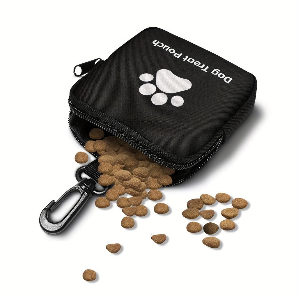 Portable Zipper Closure Polyester Dog Treat Bag for Training