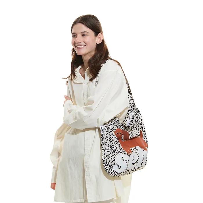 My Puppy Leopard Easy Bag (Ivory)