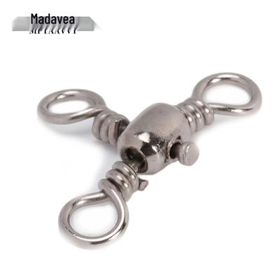 Fishing Gear Accessories: Three-Way Barrel Swivels and Branch Line Dividers for Outdoor Use