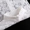 Korean Stand Lapel False Collar Women Embroidery Faux Col Half Shirt Blouse Fake Collars Sweater Shirt Detachable Collars