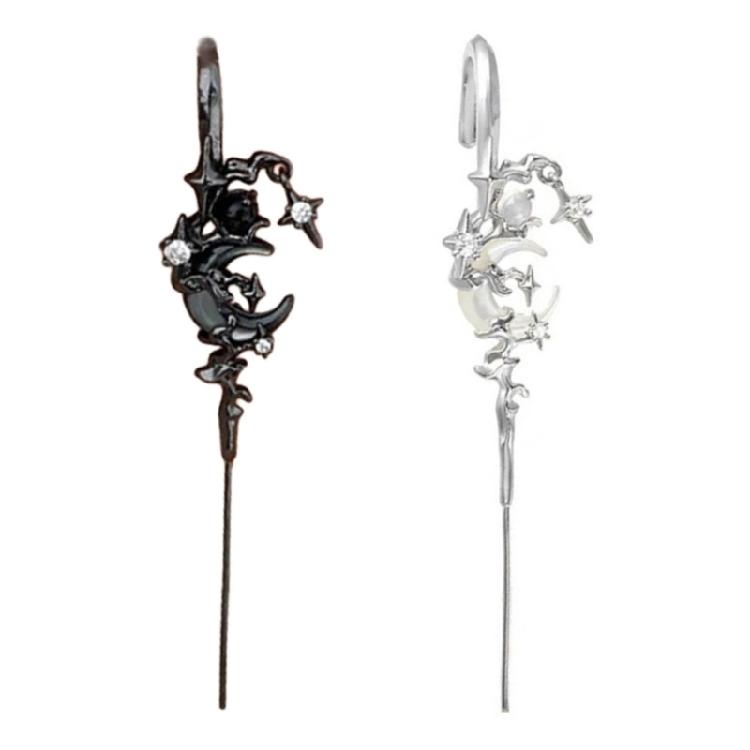 

1 Pair Moon Drop Earrings Tassels Earrings Moon Earrings Statement Earrings Fashion Ear Jewelry Suitable for Daily Party 1