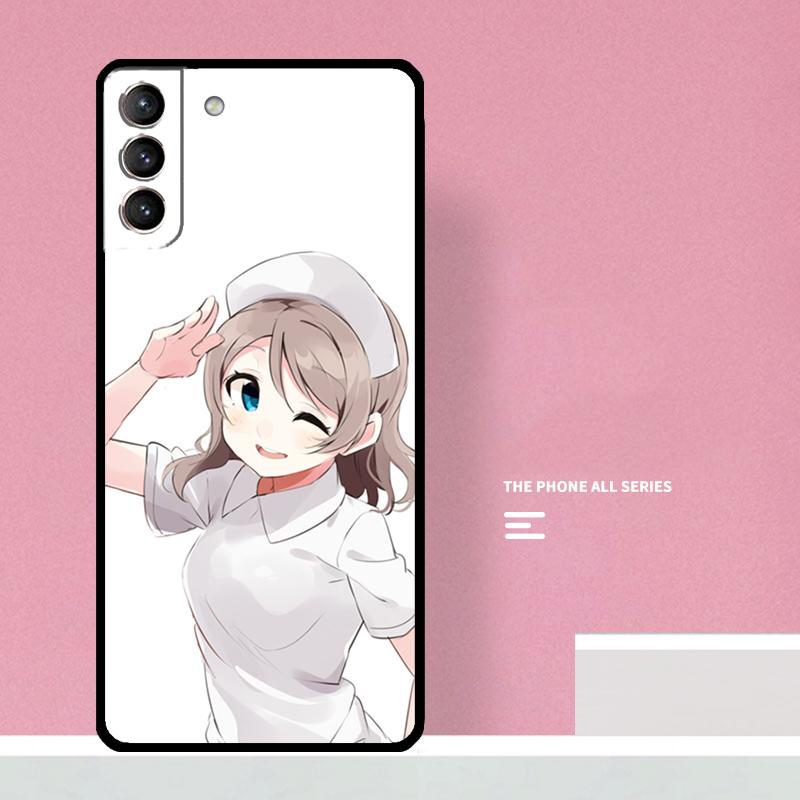 Sexy Anime Nurse Phone Case For Samsung Galaxy S24 S26 Ultra S20 S21 S22 S23 S25 Plus S10 S25 FE Cover Coque