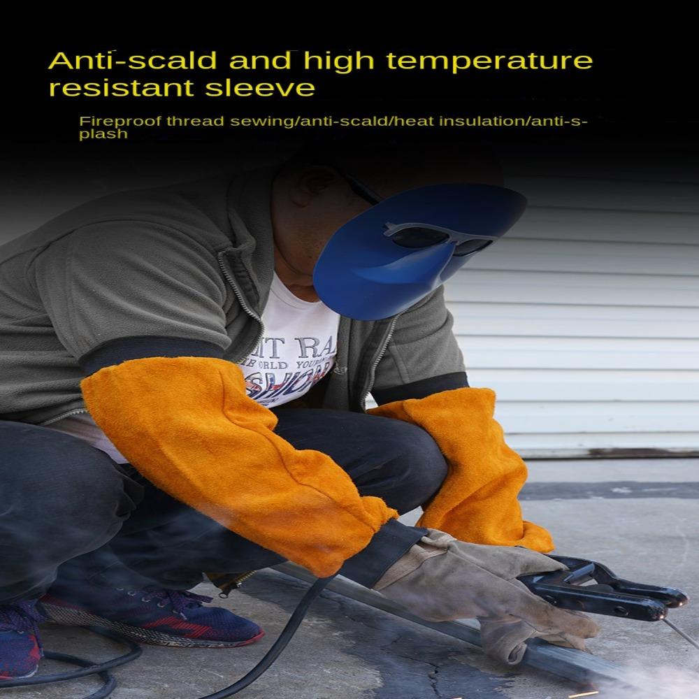 1Pair Heat Insulation Welding Security Lengthened Welder Arm Working Sleeves Wear Counteractive
