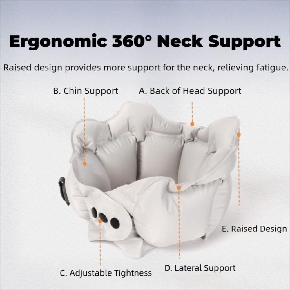 Press Inflatable Inflatable Pillow U-shaped Foldable Neck Protection Pillow Super Light Relax Neck Travel Neck Pillow Travel