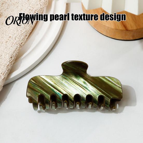 Durable Hair Clips for Thin Pearlescent Claw Clip, Non-Slip Clip Women, Elegant Strong Fashionable Pins Updos Hold Accessories Styling, Decorative