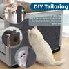 Self-Adhesive Cat Scratching Mat Trimmable Sofa Protector with Removable Carpet - Anti-Scratch Board & Play Pad for Cats