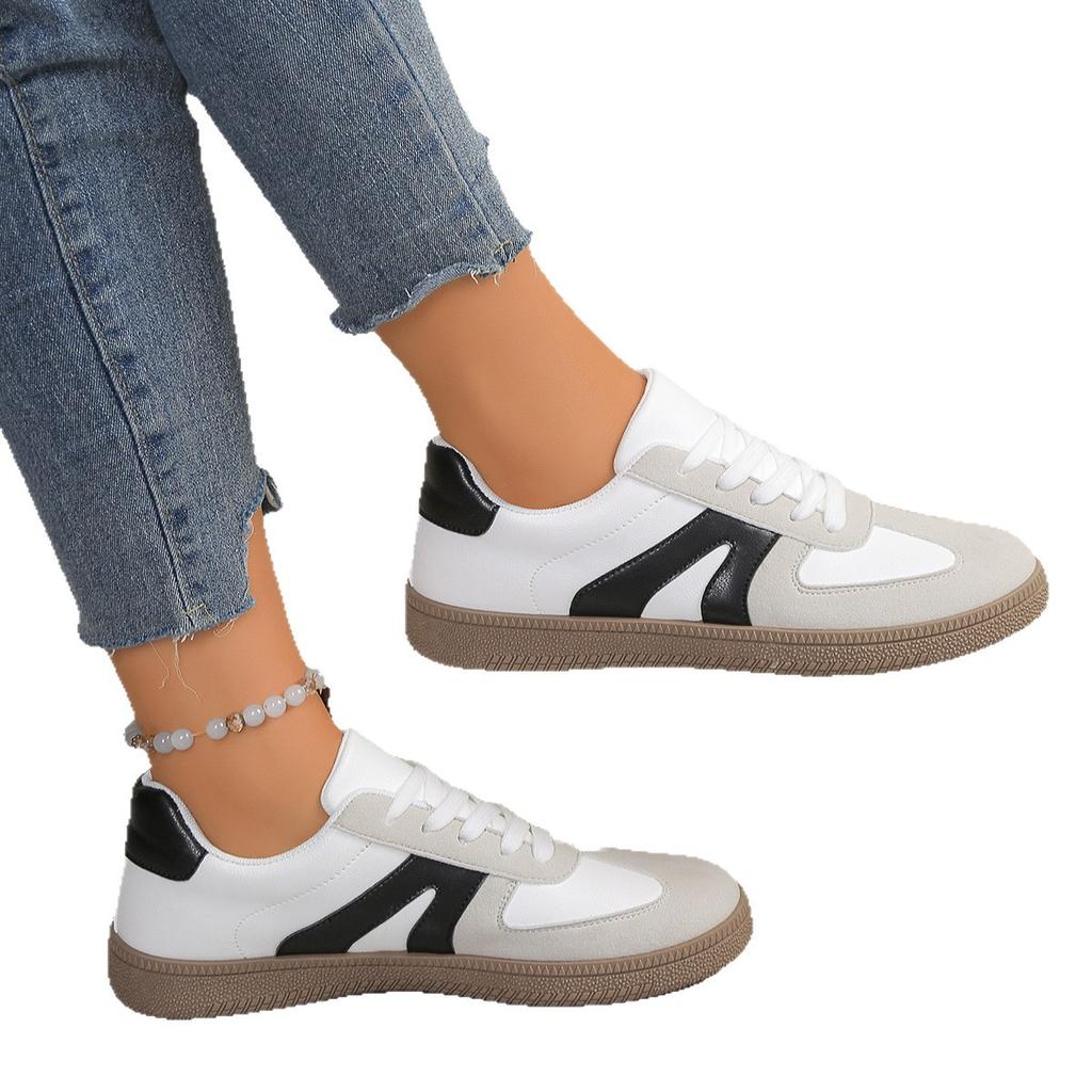 Fashion Big Size Autumn New Fashionable Comfortable Casual Sneakers Retro Thick-soled Sneakers Women's College Style Board Shoes