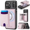 JEEHOOD J10 Flip Card Bag MagSafe Split RFID Leather Phone Case