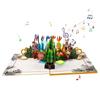 KX4B Christmas Tree 3D Popup Card with Music and Lighting for Friend Greeting Card