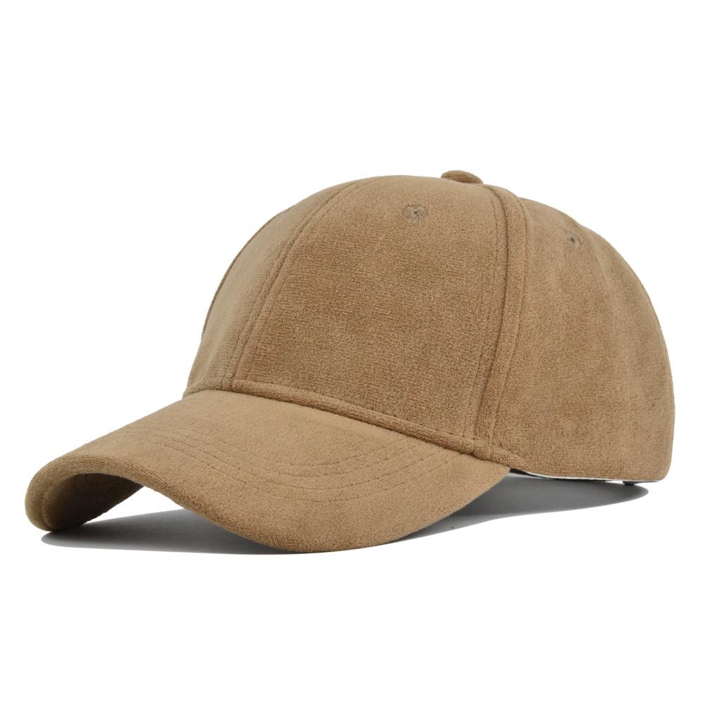 Berretti da baseball retrò in camoscio solido per uomo donna primavera autunno street snapback cappello hip hop regolabile pelliccia sintetica parasole