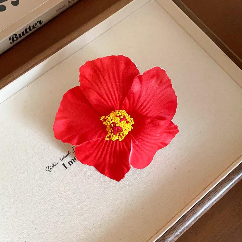 Hawaiian Flower Hair Clip for Women Girls Romantic Bohemian Flower Side Bangs Clip BB Hair Clips Hair Accessories