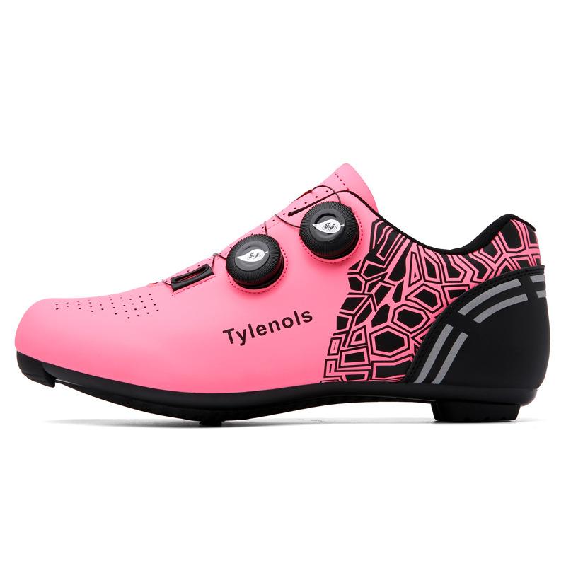 Nuove Scarpe da Ciclismo da Esterno Scarpe da Uomo e da Donna Scarpe da Bicicletta Fibbia Rotante Blocco Montagna Blocco Strada Sbloccato