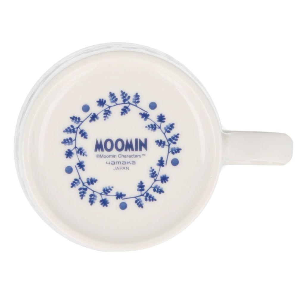 Moomin Blue Flora Ceramic Kobana Mug, 260ml,