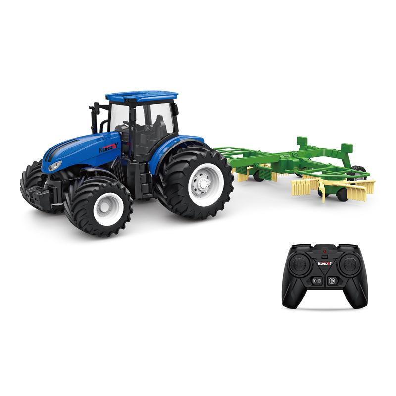 Alloy Remote Control Farmer Tractor Simulation Engineering Vehicle Electric Toy Farm Transport Vehicle 2.4G Remote Contro Vehicl