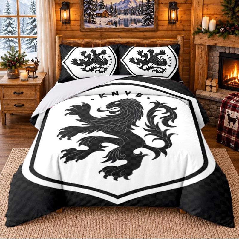 Netherlands National Team Pattern Bedding 3Pcs Set Bed Sheet And Pillowcases For Indoor Bedroom