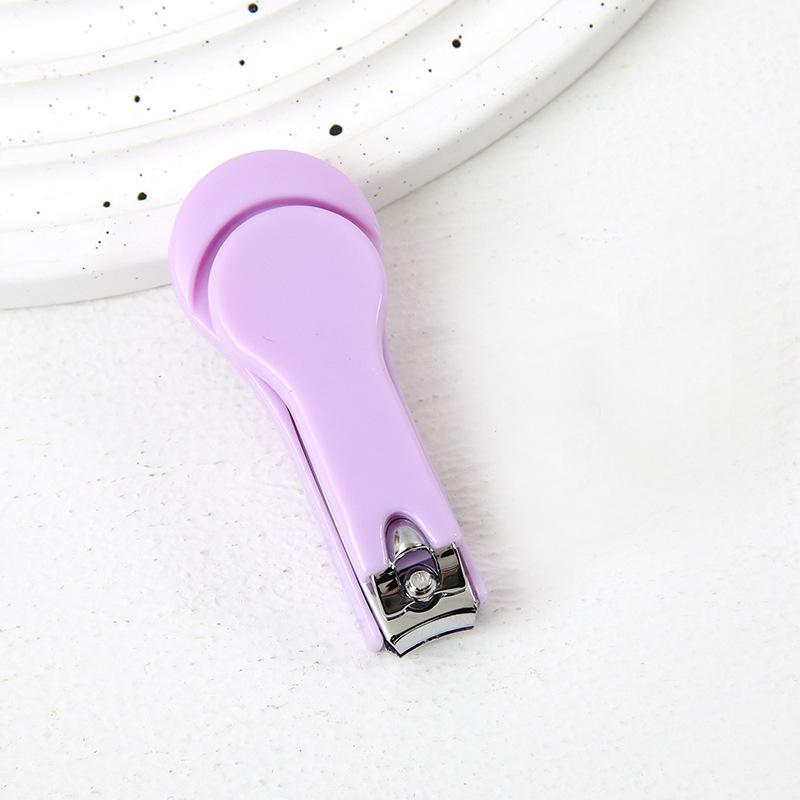 Cute Macaron Nail Clippers: Portable, Anti-Splash, Creative Scissors for Household Manicure