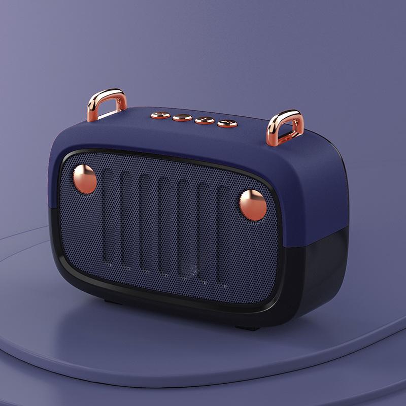 Retro Bluetooth Speaker Creative USB Mini Outdoor U Disk TF Card with FM Gift Portable Small Speaker