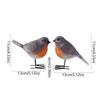 Cute Bird Figurines Handmade Yard Ornament Creative Garden Bird Statues  Bedroom Decor