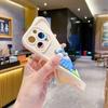 Fun Big-eyed Monster for iPhone15 Mobile Phone Case Apple 13promax Creative Cartoon Fine Hole Soft