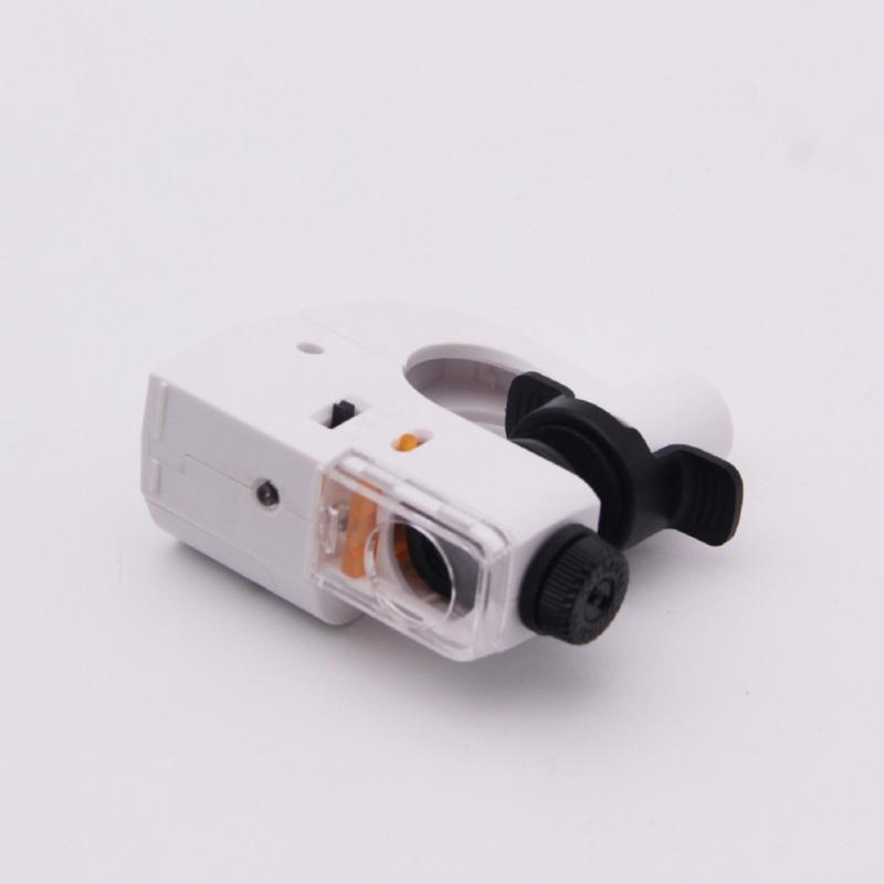 60X Magnification Jewelry Gemstones  Loupes with LED Light Magnifier Lens for Professional Inspection Detailed Observation