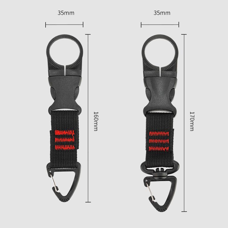 1Pc Nylon Webbing Buckle Hook Climb Carabiner Belt Backpack Hanger Hooks Clip Multifunction Water Bottle Holder Clip