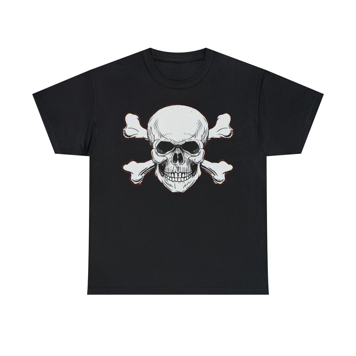 Skull and Crossed Bones V Short Sleeve Tee S