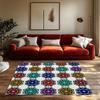 Unique Floral Doormat Welcome Mat Indoor Outdoor Decor Area Rug Home Entrance Carpet Floor Mat Washable Non Slip Stylish Design