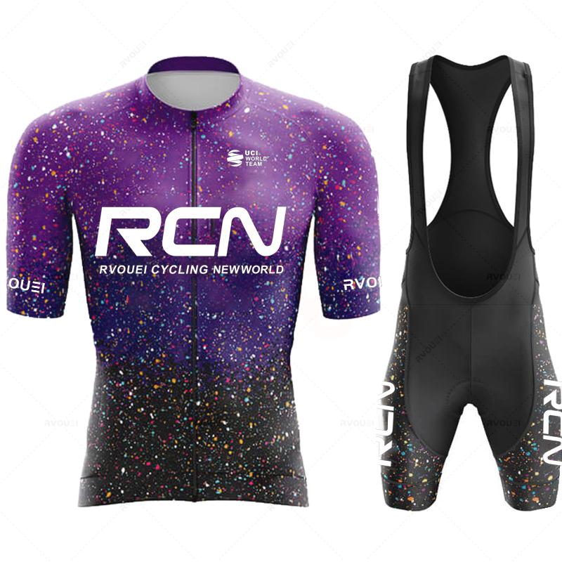 Ropa De Ciclismo 2025 RCN Neuankunft Sommer Herren Kurzarm Radtrikot Triathlon Team MTB Mountain Race Radbekleidung