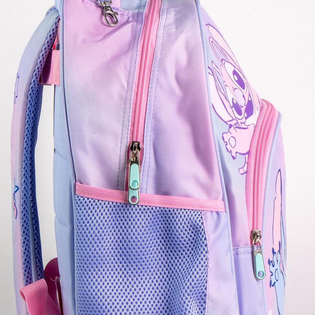 Ghiozdan Scoala School Backpack 2 Compartments 42x32x15 cm I Love Stitch Blue Kids Backpack Large Capacity