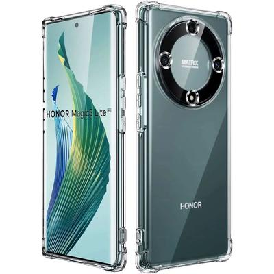 Capa de silicone transparente à prova de choque para airbag para Honor Magic 3 4 5 6 Pro Lite Ultimate X8 X9 X8A X9A X9B 5G Capa de telefone TPU macia