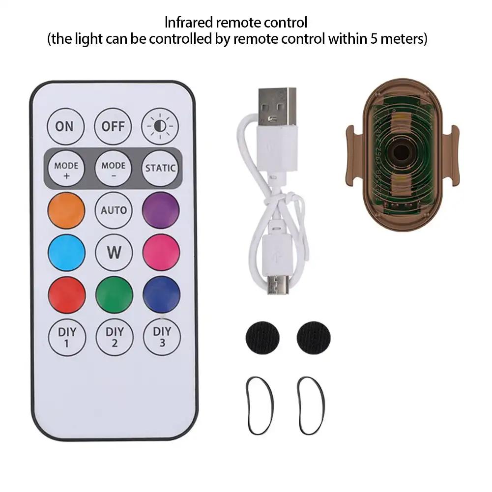 Samochód Stroboskop Motocykl Flash Led Antykolizyjna Lampa Ostrzegawcza Wodoodporny Bezprzewodowy Pilot Zdalnego Sterowania do Samochodu Rower Motocykl
