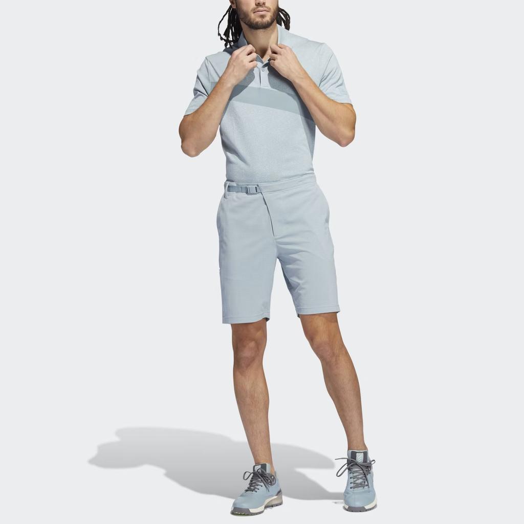 Adidas Adicross Golf Solid Color Casual Polo Shirt Men Polo Shirts Light-Blue HA0592