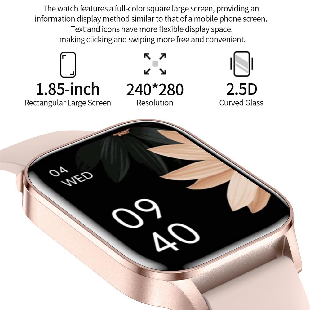 696 New Ultra-Thin Body Blue Tooth Call Smart Watch Heart Rate Health Sports Fitness Voice Assistant Men Women Smartwatch Music