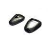 Gloss Carbon Fiber Color Remote Key Cover Protection Case Keypad For Porsche BLACK Head Remote Key