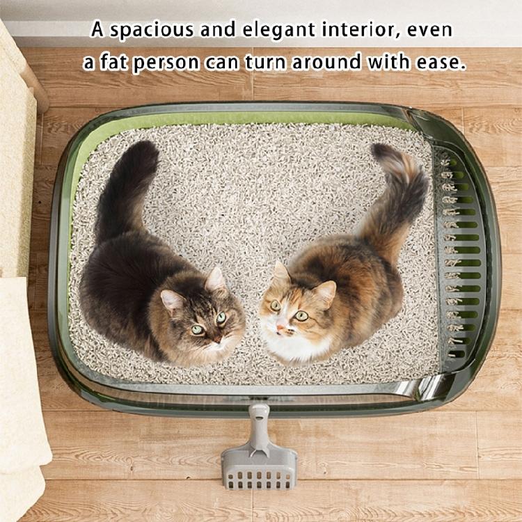 Splash Prevent Cats Litter Box With Deeply Wall Reduce Mess And Tipping Easy Maintenances Cats Litter Tray Home Use