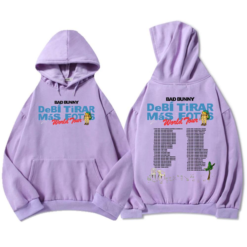 Powinienem był zrobić więcej zdjęć Tour 2026 Bluzy Album DTMF Bad Bunny Nadruk Bluzy Zimowe Polarowe Mężczyźni Kobiety Bluzy Unisex