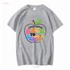 Welcome Back To School T Shirt Cute Teacher First Day Of For Long Or Short Sleeves Vintage Washed Homme Stretched Streetwear
